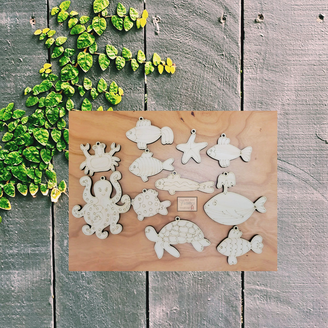 Sea Animal Coloring DIY Craft Pack