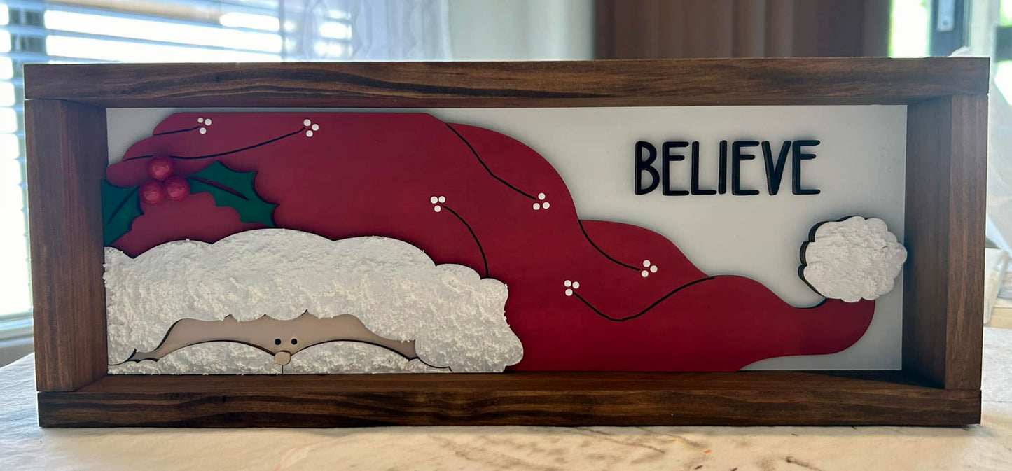 Rustic Farmhouse Santa DIY Frame Kit