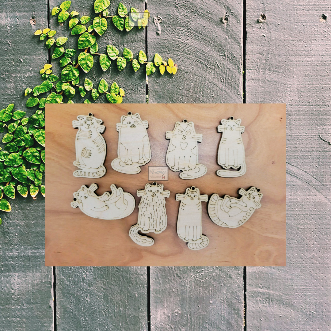 Cute Cat Themed Coloring DIY Craft Pack