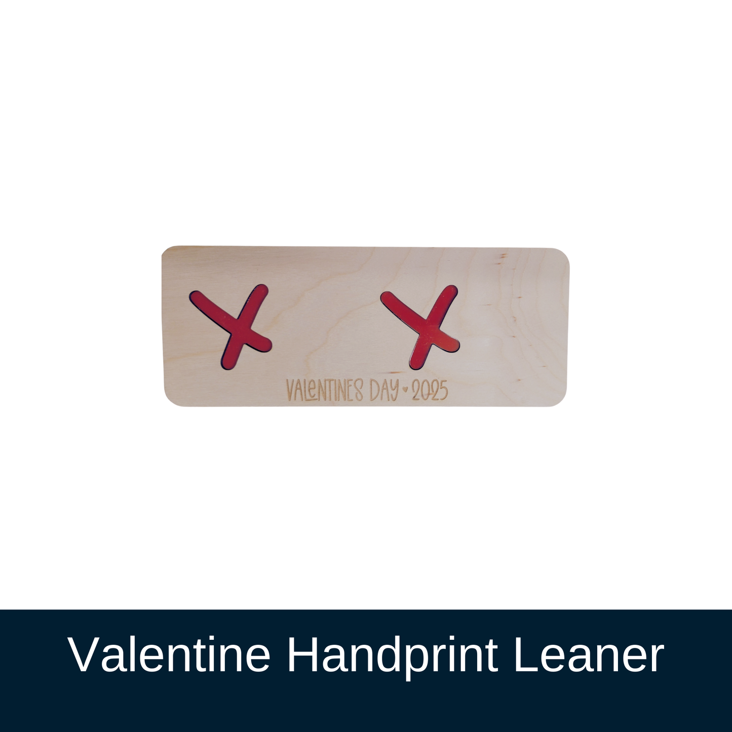 Valentine Handprint Leaner