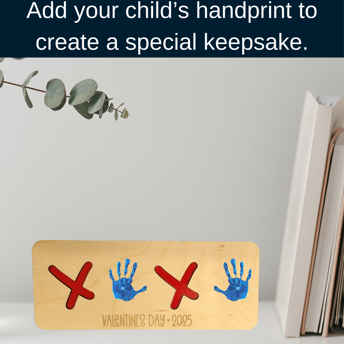 Valentine Handprint Leaner