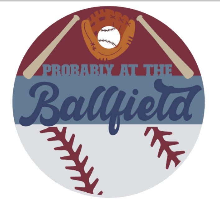 Probably at the Ballfield