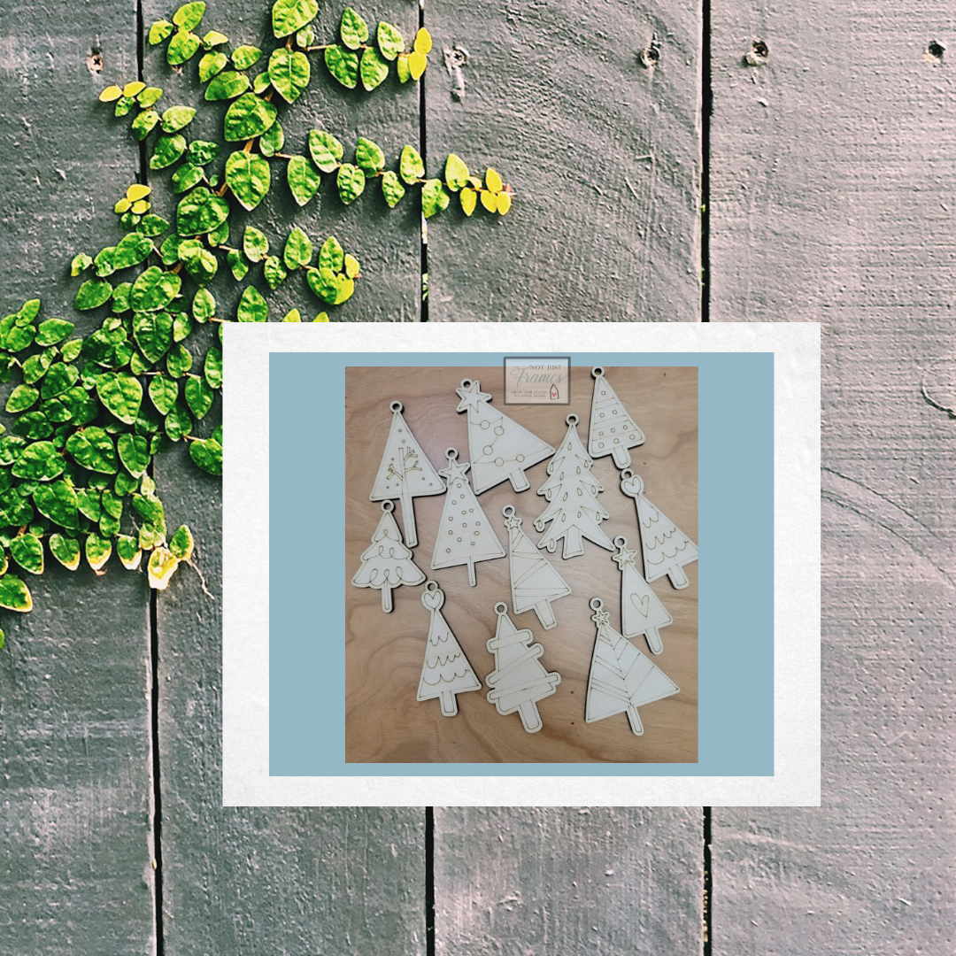 Christmas Tree Coloring DIY Craft Pack