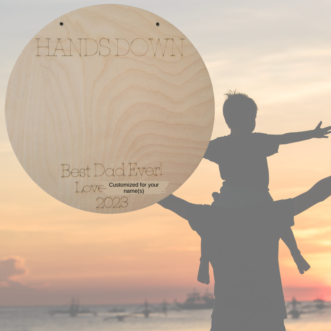 Father's Day Handprint Sign