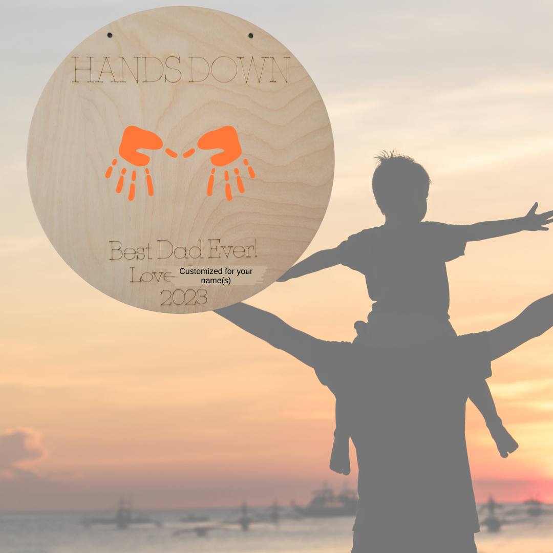 Father's Day Handprint Sign