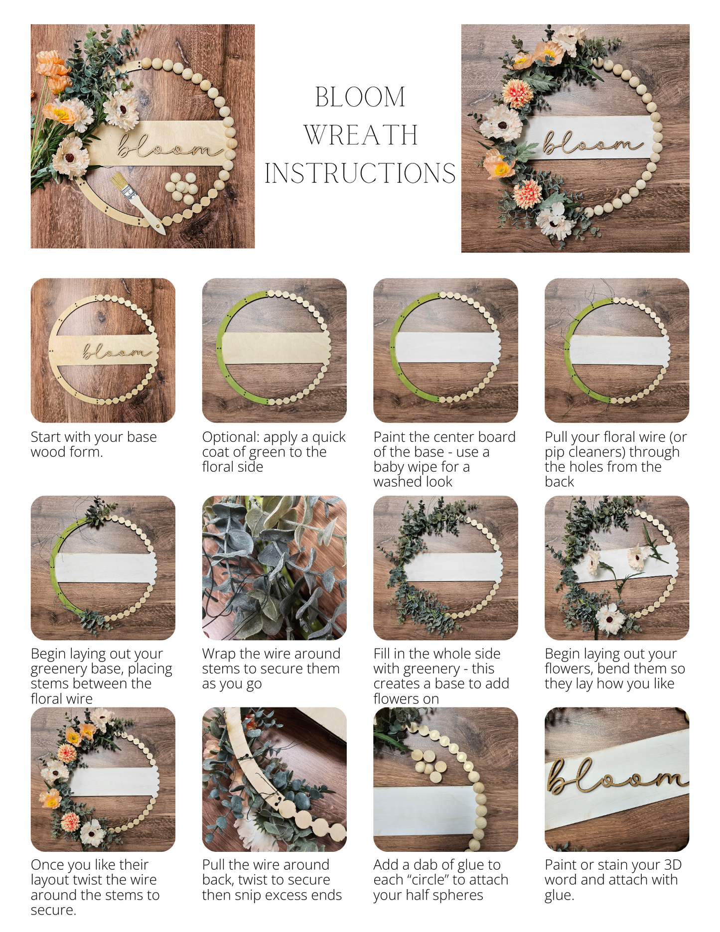 Bloom Wreath Form