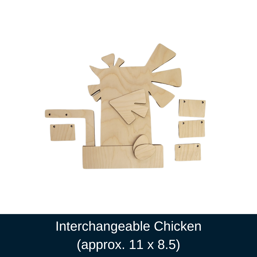 Interchangeable Chicken Shelf Sitter