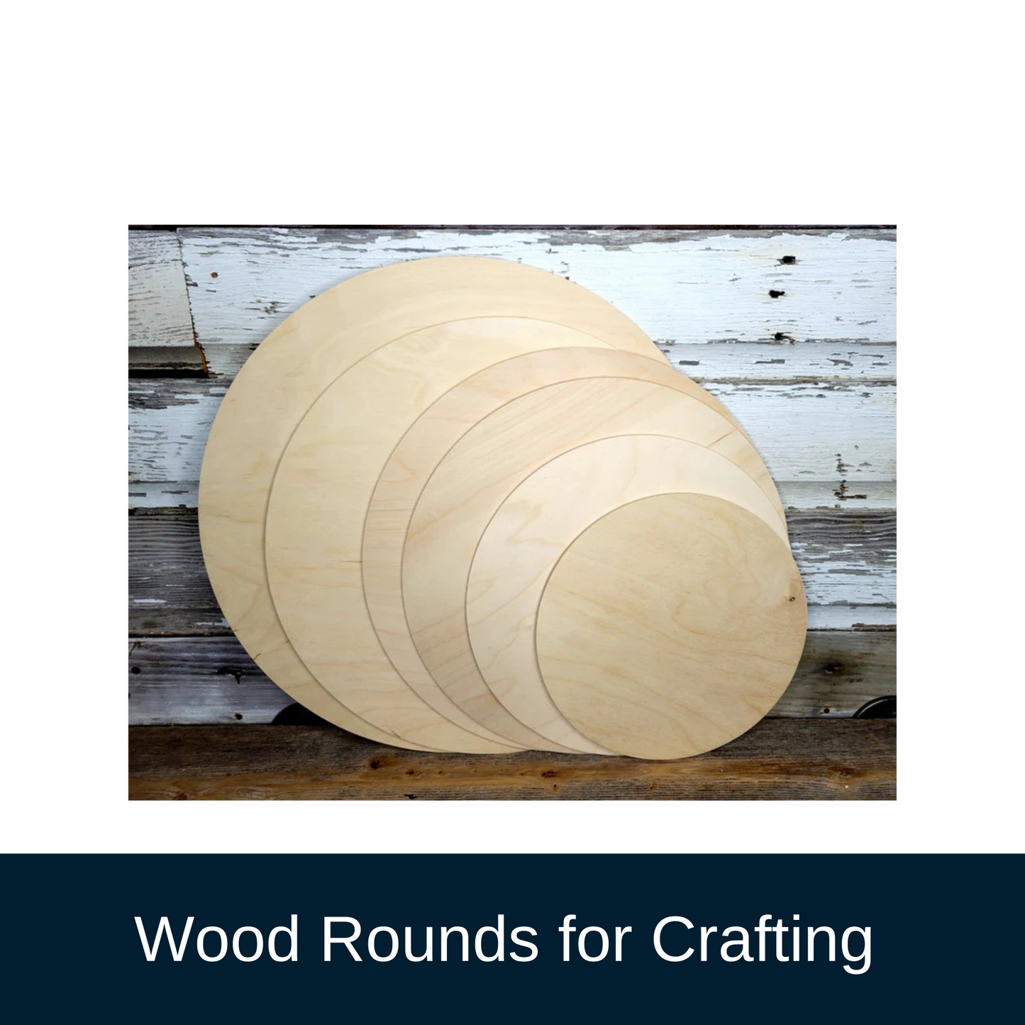 Wood Rounds for Crafting (Set of 6)