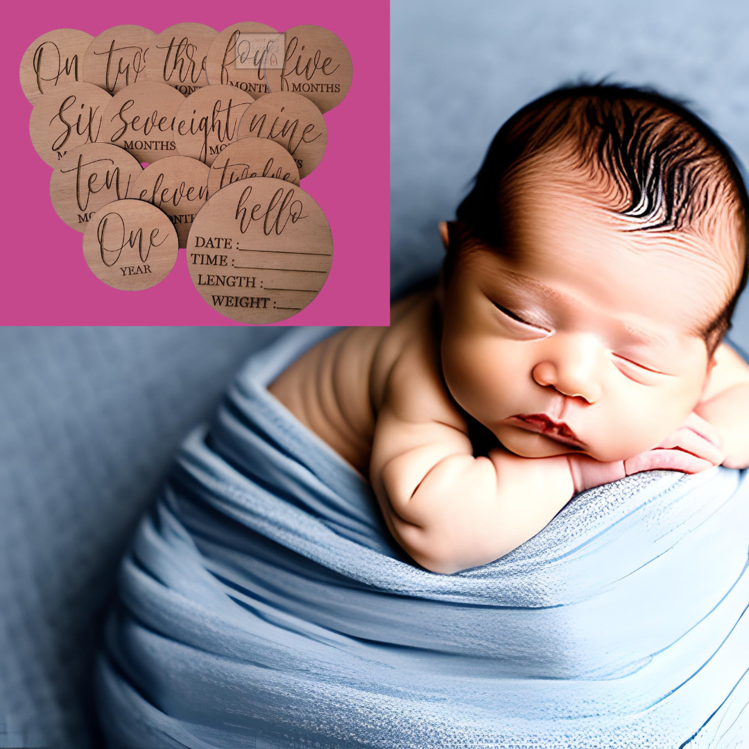 Baby Monthly Milestone Set