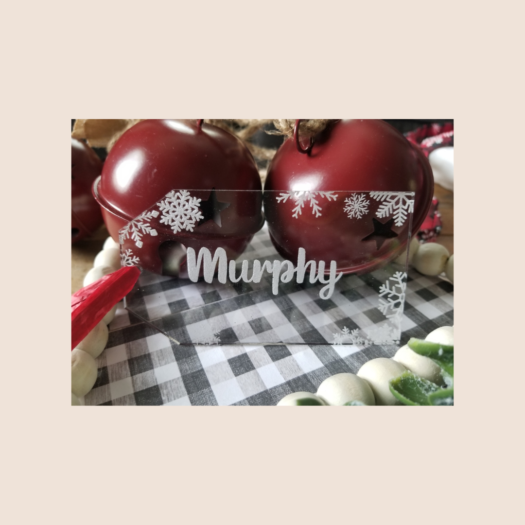 Acrylic Christmas Stocking Tags