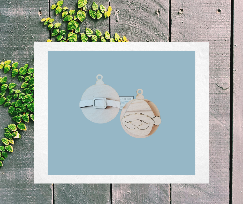 Pair of Santa Ornaments