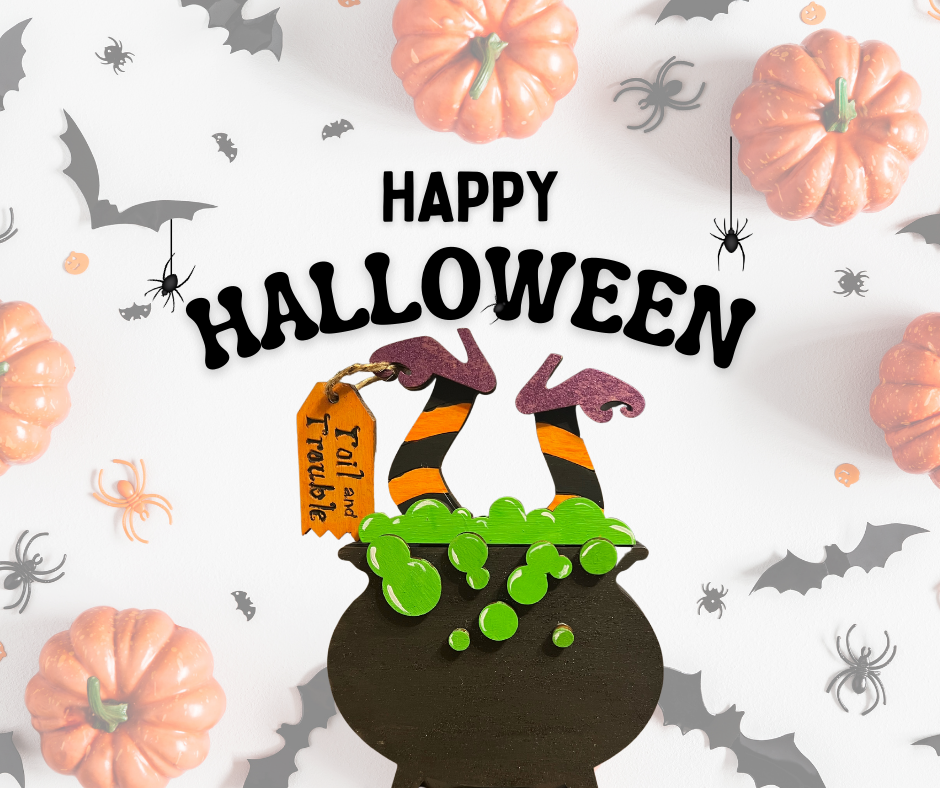 Witches Cauldron Shelf Sitter