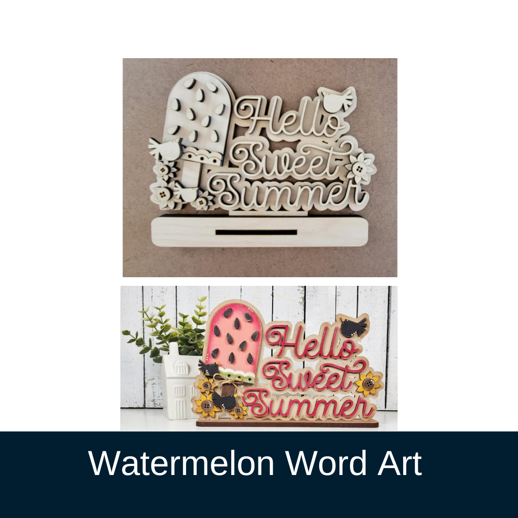 Watermelon Word Art DIY Kit
