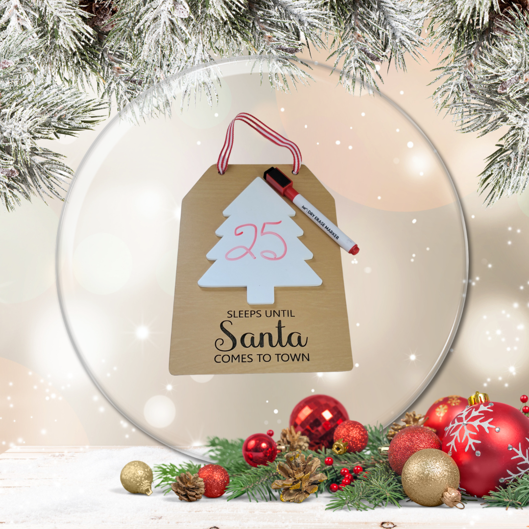 Sleeps Until Santa Tag