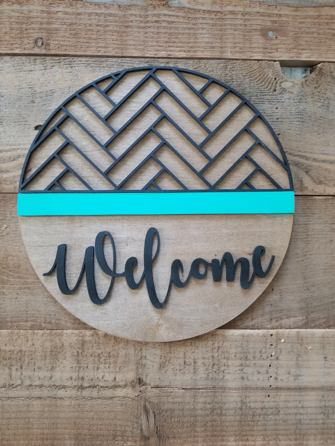 Welcome Herringbone Overlay