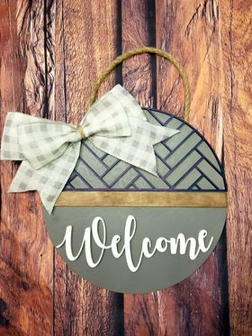 Welcome Herringbone Overlay