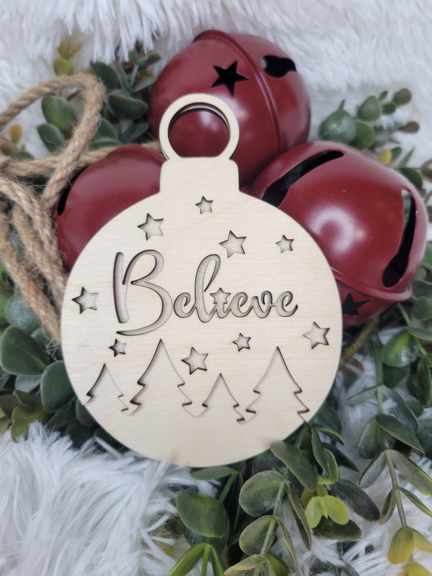 Custom Wooden Ornaments (pack of 2)