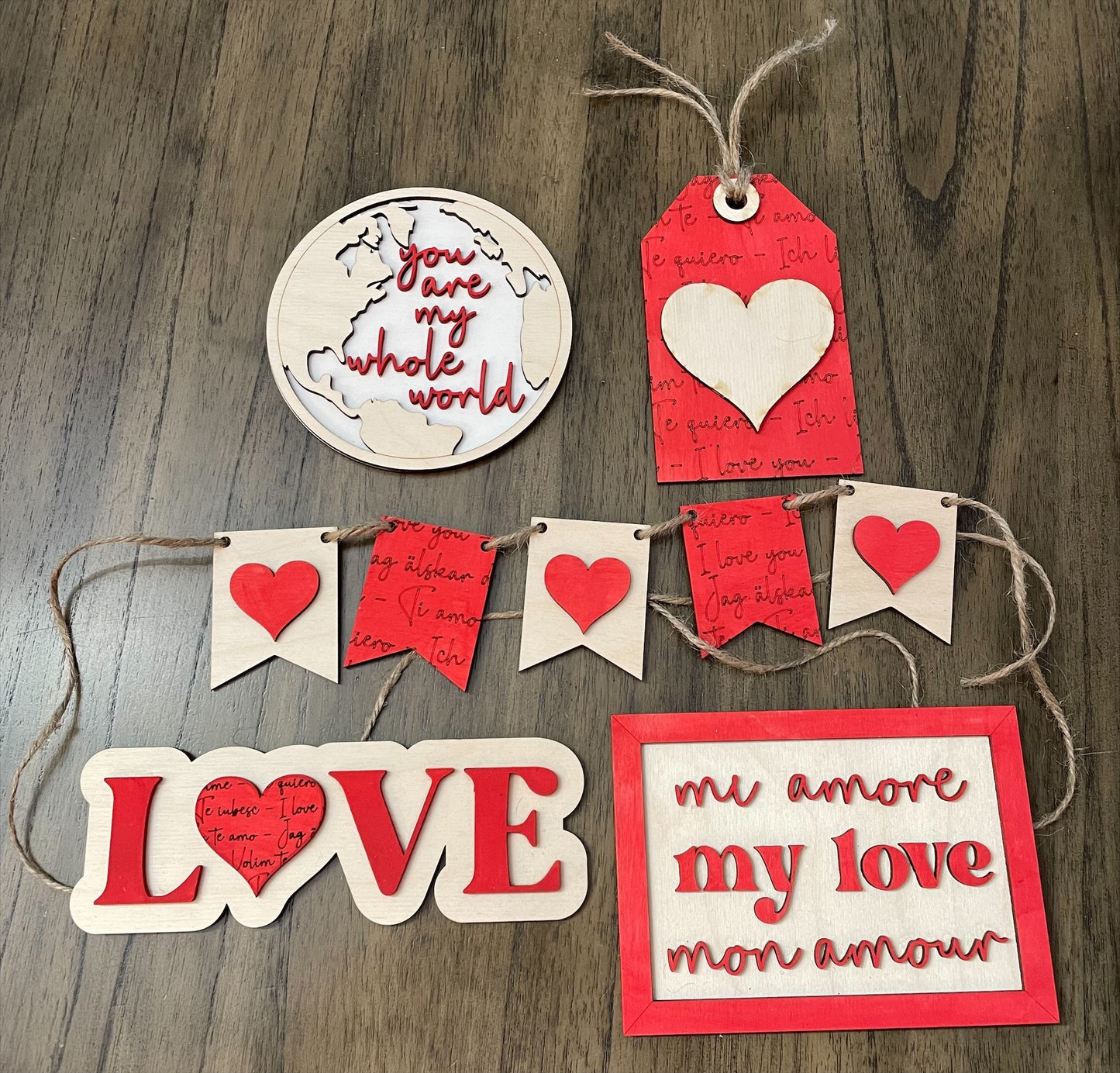 Love Language Tiered Tray Set