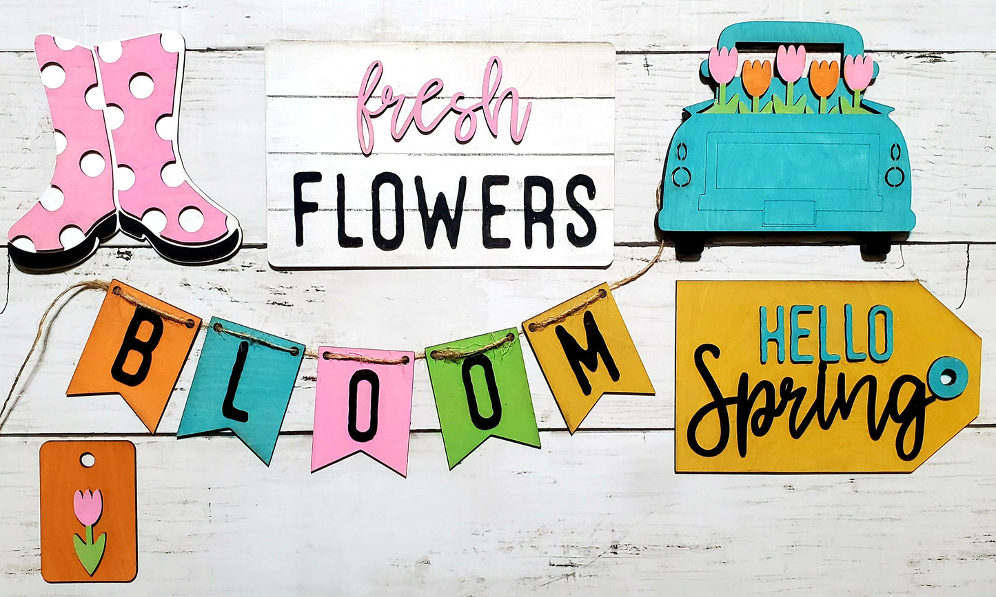 Hello Spring Tiered Tray
