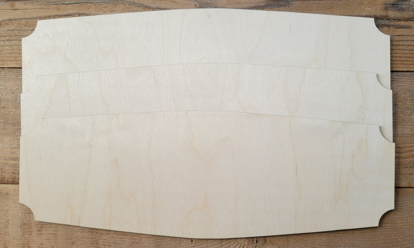 Wood Plaque (pack of 3)
