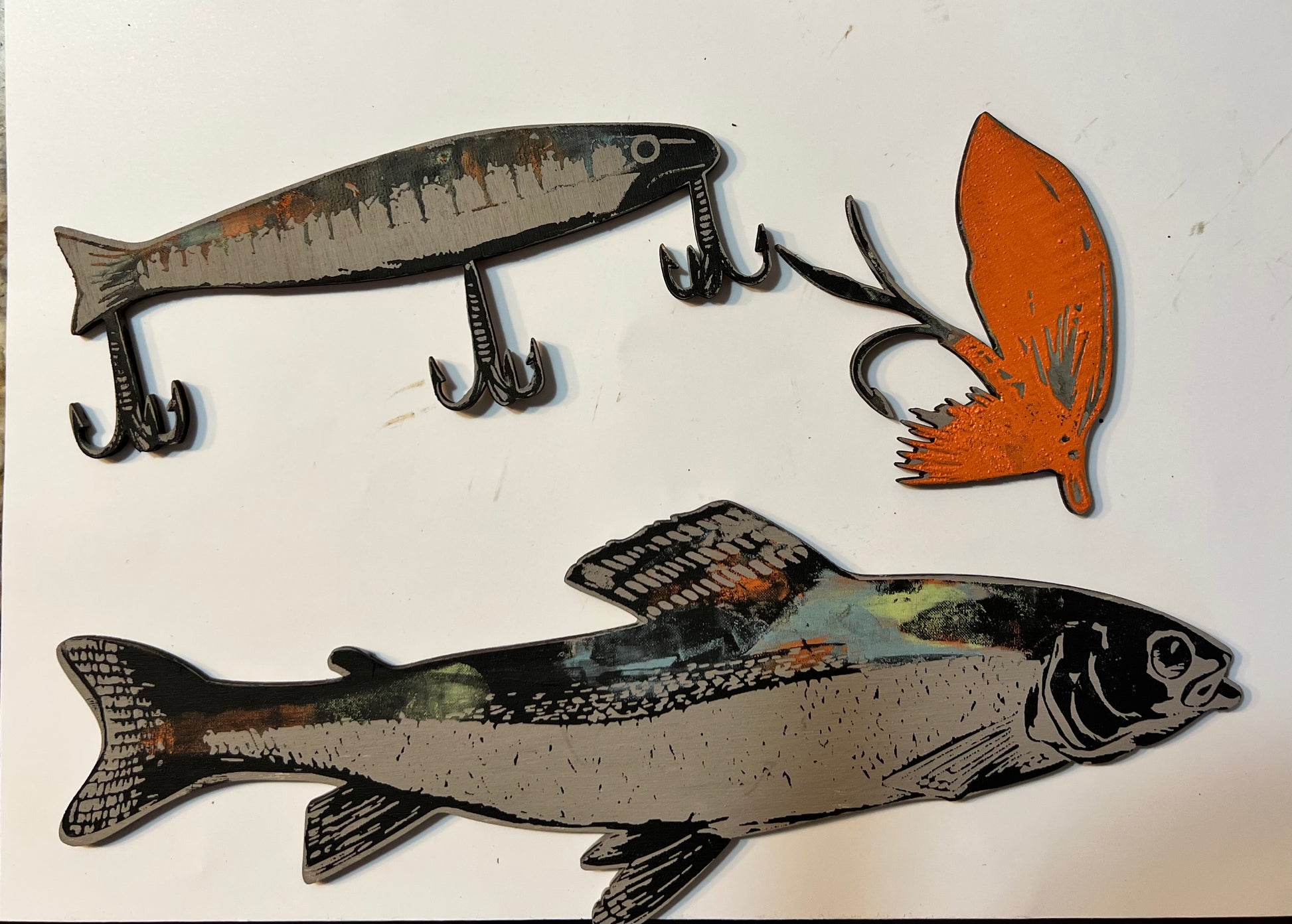 Fishing Rules, Chalk Couture, Silk Transfer, Fish, Fishing, Father's Day