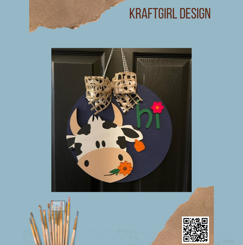 Cow Hi Door Hanger