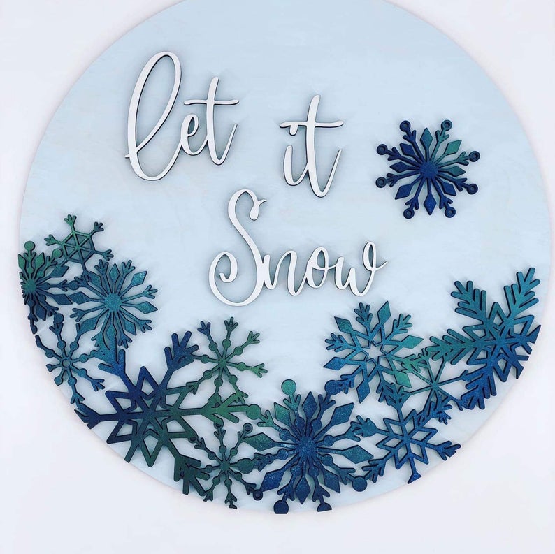 Let it Snow DIY Round Kit