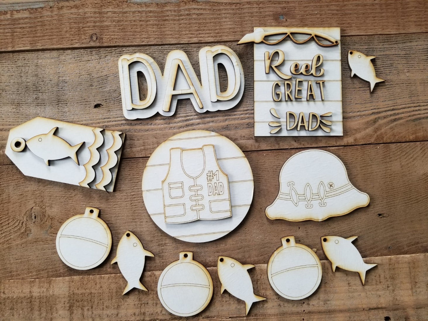 Wood Tags Wood Tag Wood Signs Wood Rounds Wood Round Wood Blocks Wood Blanks Wood Blank Summer Spring Shiplap Shape Blanks Rounds Round Wood Reel LOVE Laser DIY Kitchen kit Great Dad Gift Fun Fishing Pole Fishing Fish Door Tags Door Tag diy Dad Cutting Crafty Gifts Celebrate Blank Shapes Banner