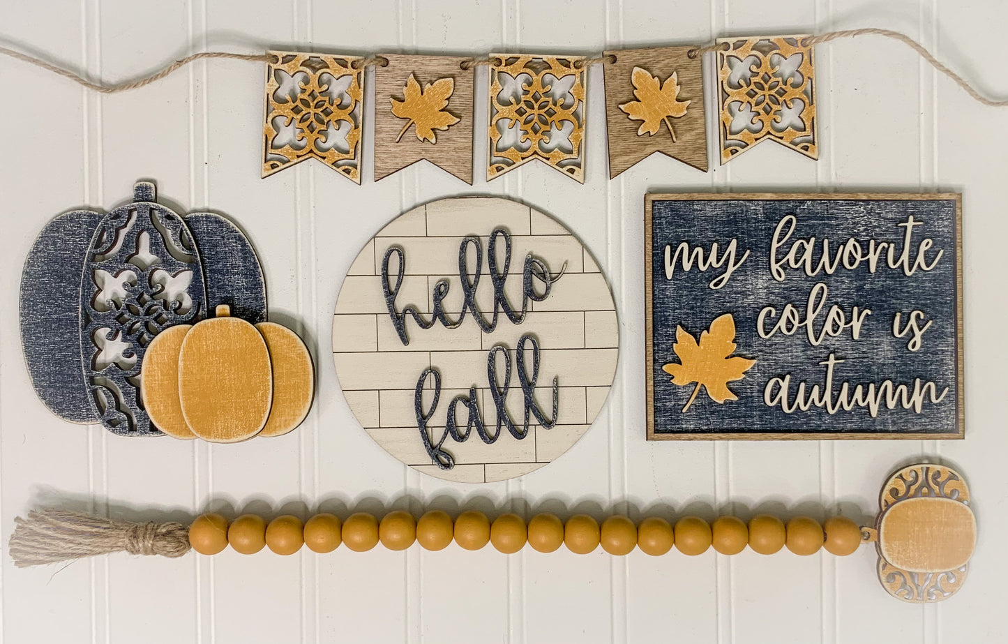 Floral Pattern fall vibes fall decor Fall Door Tag DIY Kit diy Cute Crafty Gifts craft Circle Round Circle Blank Shapes Banner autumn autum vibes