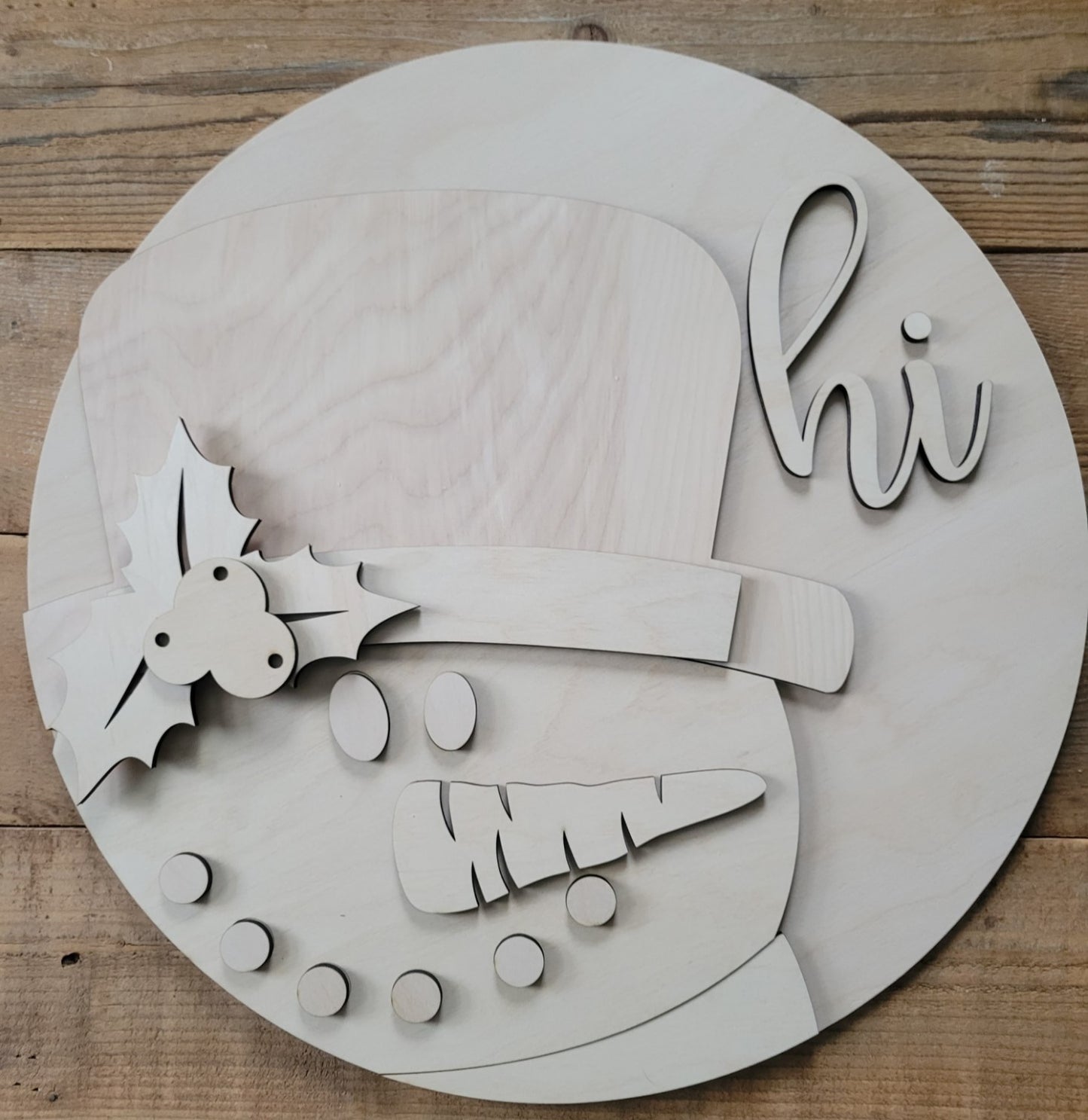 Snowman Hi Door Hanger