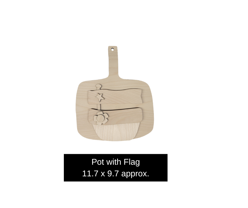 Pot with a Flag