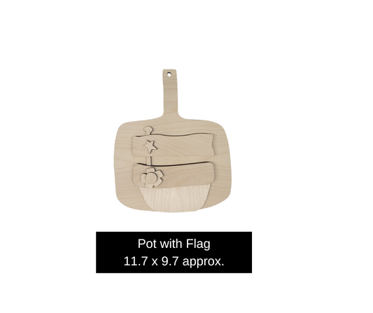 Pot with a Flag