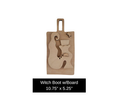 Witch Boot w/Board