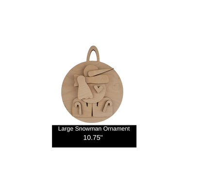 Large Snowman Ornament