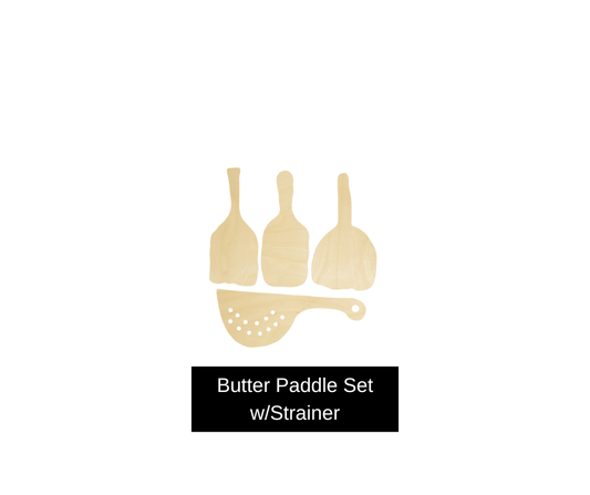 Butter Paddles w/strainer