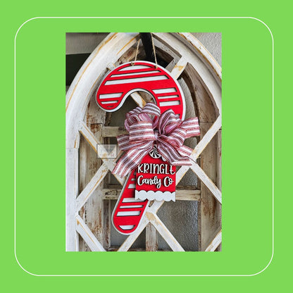 Candy Cane Door Hanger