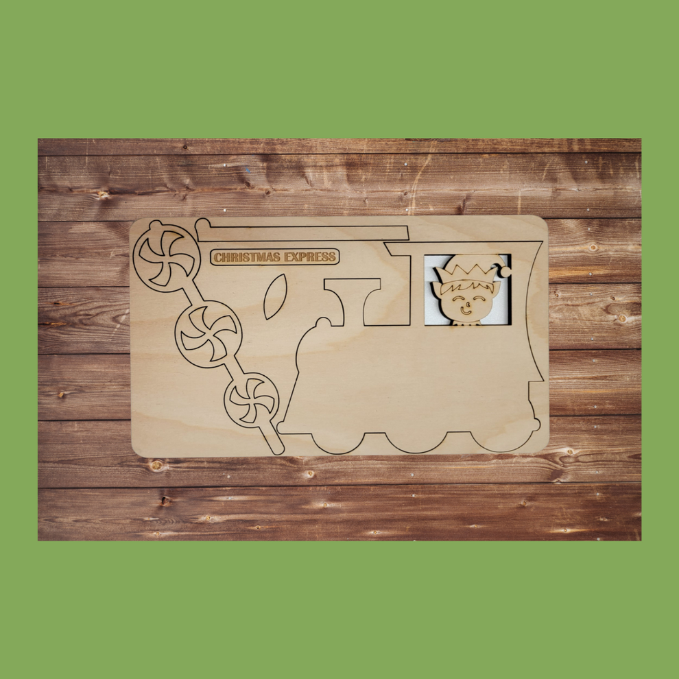 Elf Express Frame Elf Train Pop Out – Not Just Frames