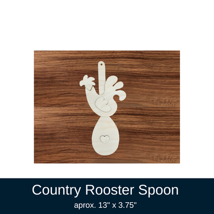 Country Rooster Spoon