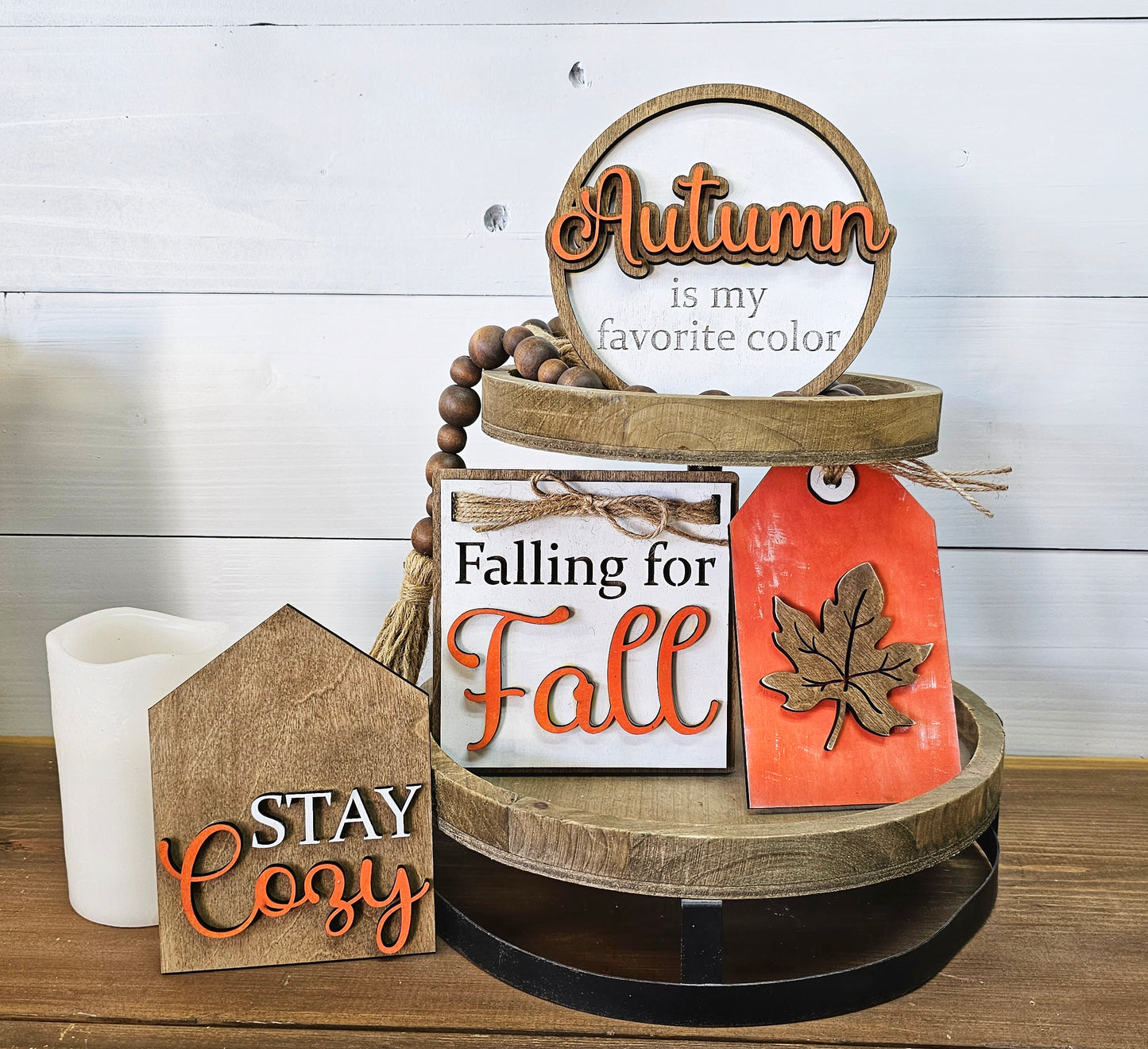 Falling For Fall Tiered Tray