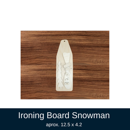 Primitive Ironing Board Snowman