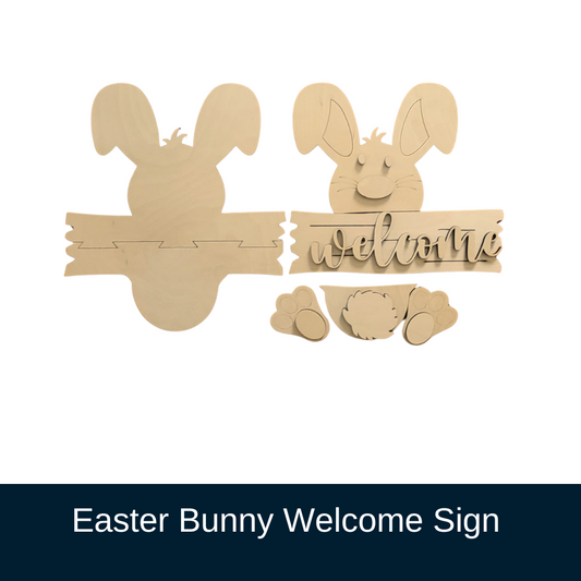 Easter Bunny Welcome Sign