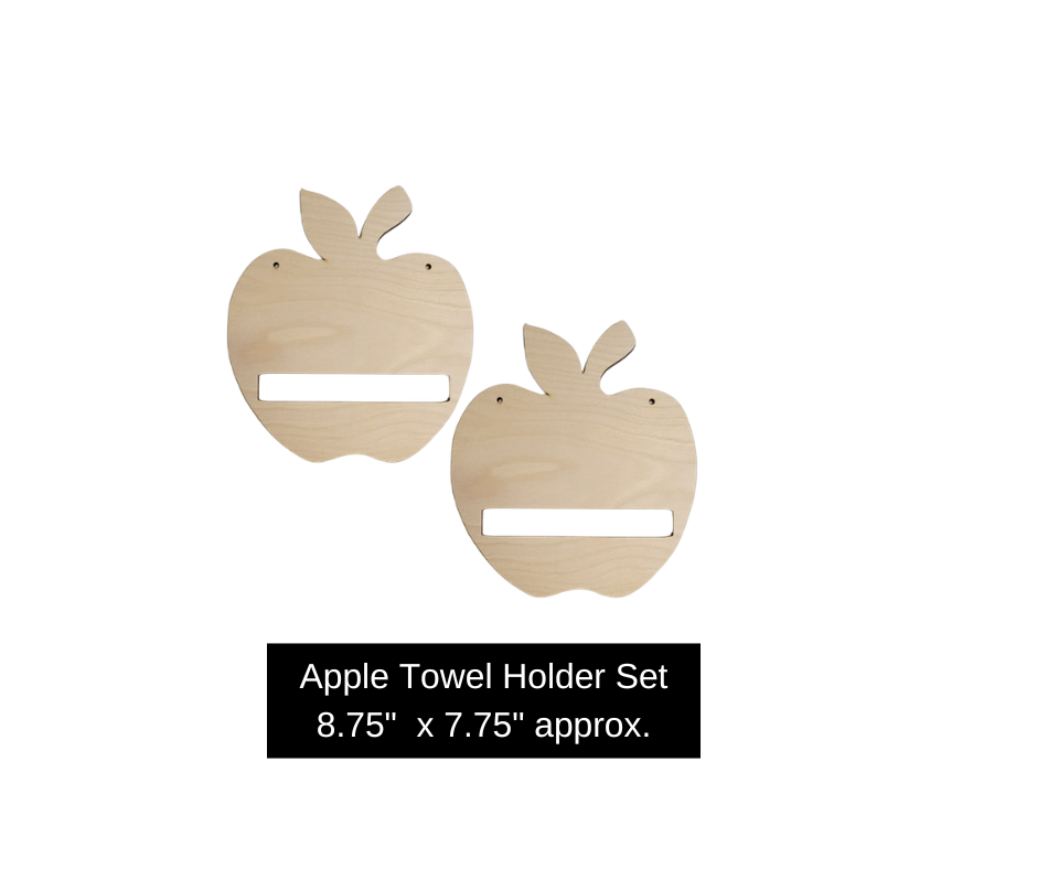 Apple Towel Holder Set
