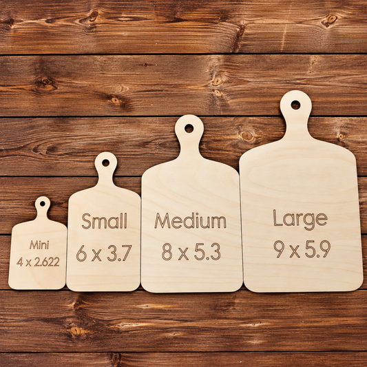 Unfinished Wood Cutting Board Shapes