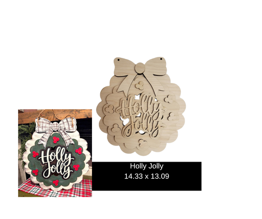 Holly Jolly – 4-Layer DIY Wood Kit