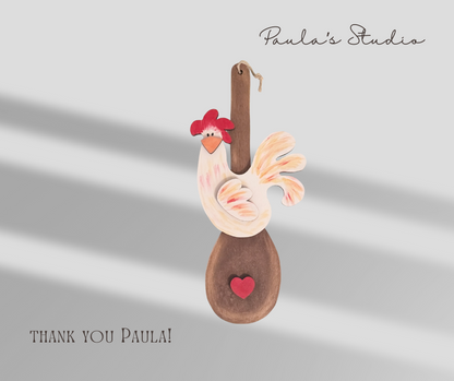 Country Rooster Spoon