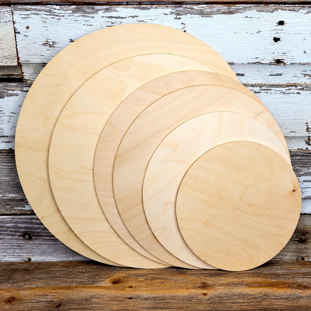Wood Rounds for Crafting | Set of 6