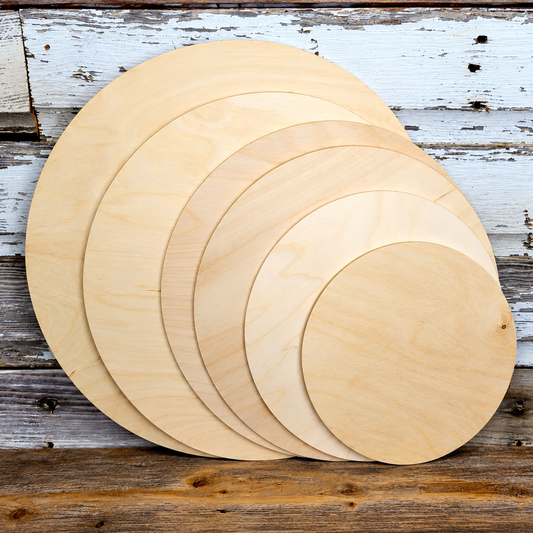 Wood Rounds for Crafting | Set of 6