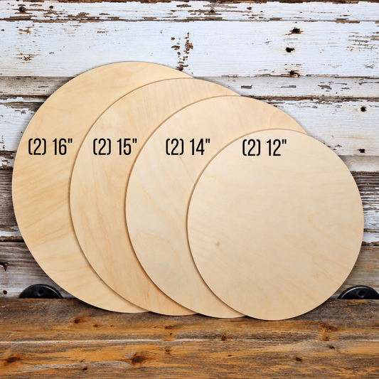 Wood Round Multi Pack Set of | 8