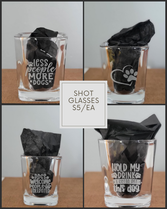 Dog Themed Shot Glasses