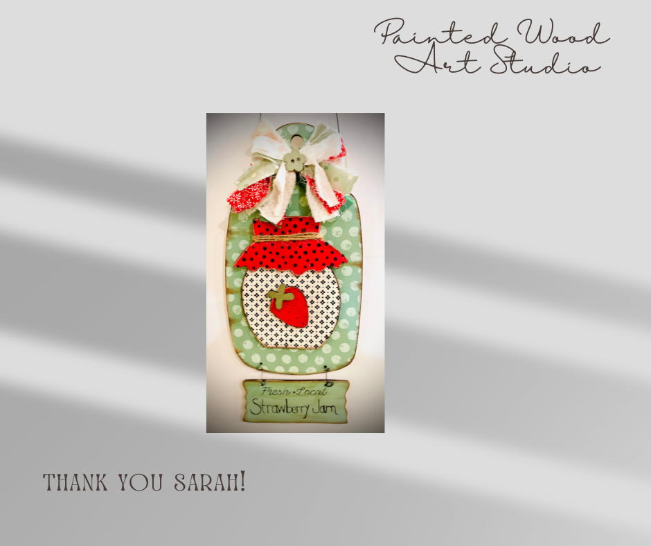 Strawberry Jar Board w/Sign